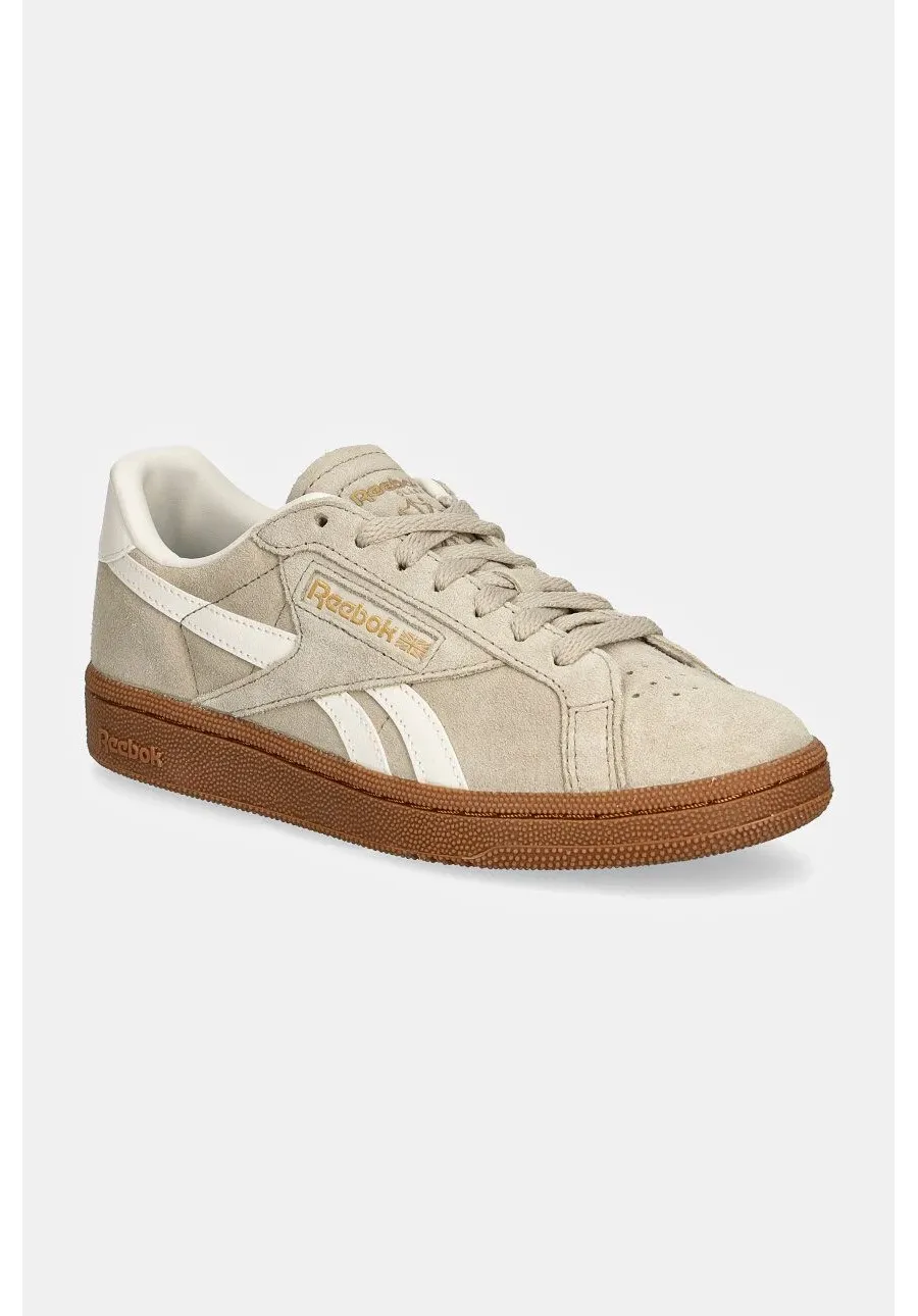 obrazek 1 Reebok Classic sneakersy zamszowe Club C Grounds Uk kolor beżowy 100208145