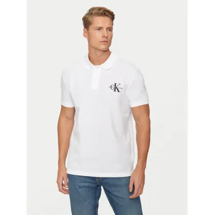 Zdjęcie Calvin Klein Jeans Polo Monologo J30J325664 Biały Regular Fit