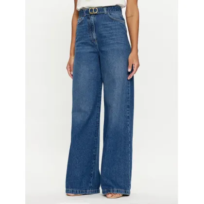 Zdjęcie TWINSET Jeansy 241TP2662 Niebieski Wide Leg