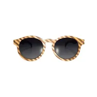 Picture Wooden glasses with a diagonal stripe pattern, for her - Legno Light