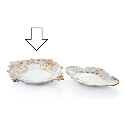 Picture A beautiful baroque plate made of ceramics - Ceramiche ML