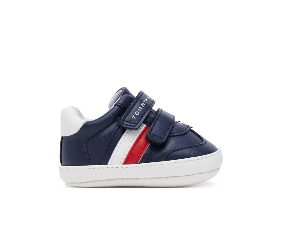 obrazek 1 Tommy Hilfiger Sneakersy Stripe Low Cut Velcro T0B9-33831-1433 Granatowy