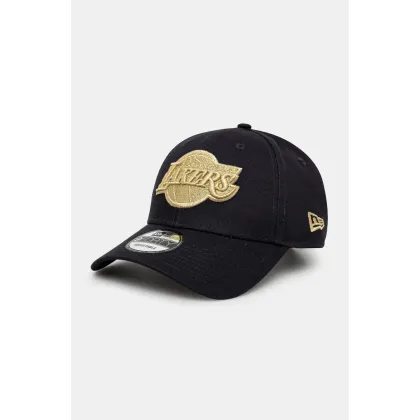 Zdjęcie New Era czapka z daszkiem kolor granatowy gładka 60595197