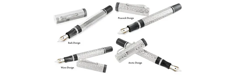 obrazek 4 Peacock Srebrne Pióro Wieczne Privilege Gioiello Montegrappa