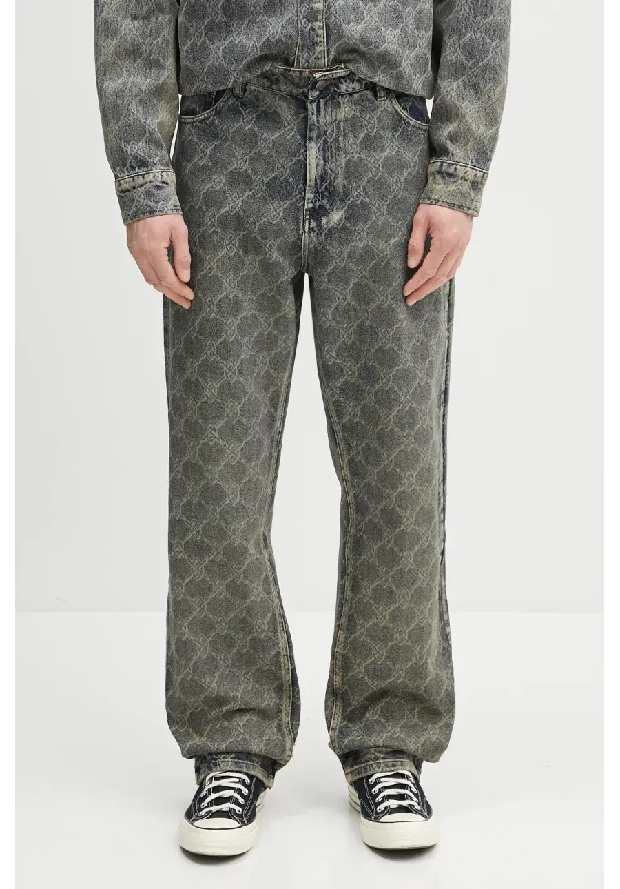 obrazek 1 Daily Paper jeansy Shield Laser Washed Jeans męskie 2511155