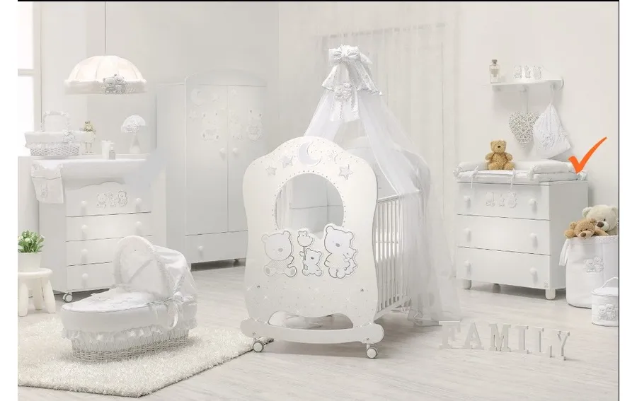 obrazek 1 Wyjątkowa biała komoda dla niemowlaków - Italbaby