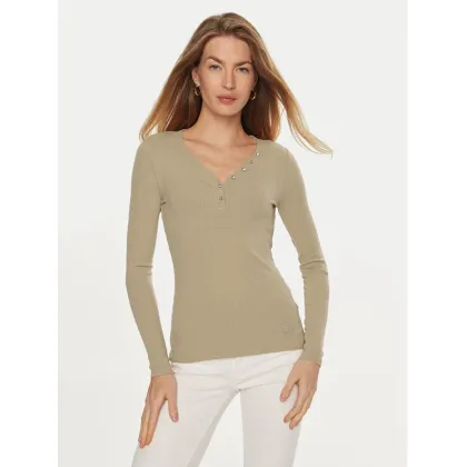 Zdjęcie Guess Bluzka Kyla W4BP51 KBCO2 Beżowy Regular Fit