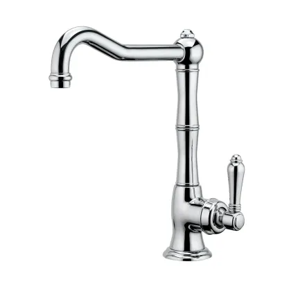 Zdjęcie Jednouchwytowa bateria zlewozmywakowa z obrotową wylewką i wkładem - Officina Nicolazzi