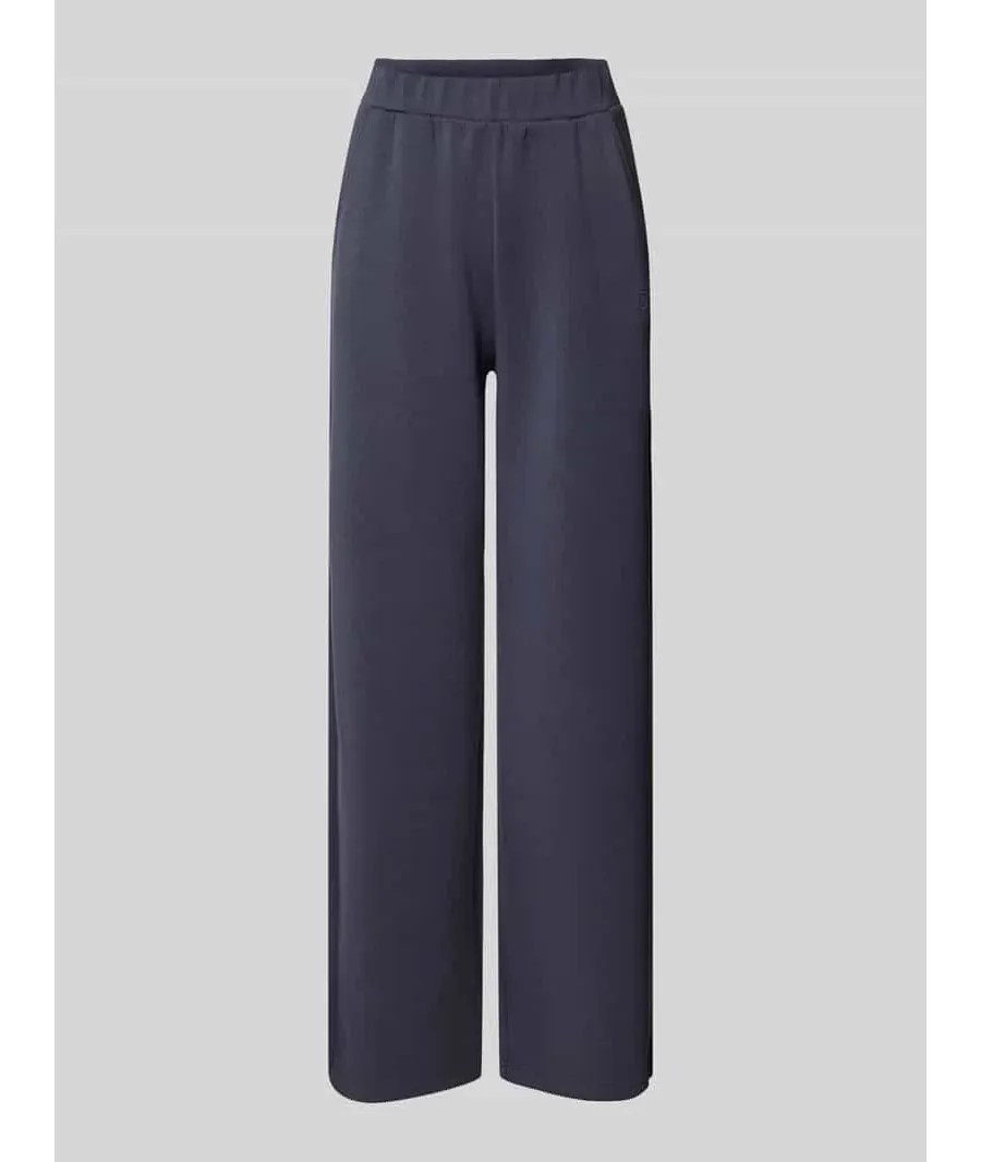 obrazek 1 Spodnie z prostą nogawką i wyhaftowanym logo