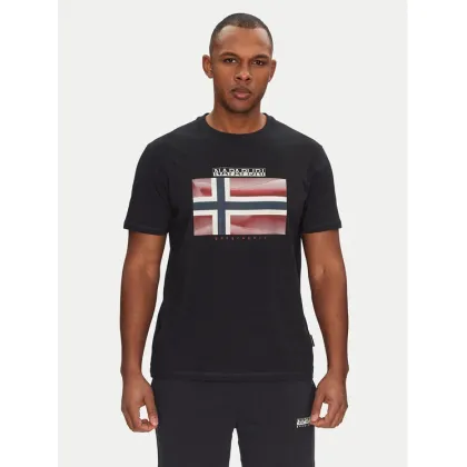 Zdjęcie Napapijri T-Shirt S-Lari NP0A4IE59411 Czarny Regular Fit