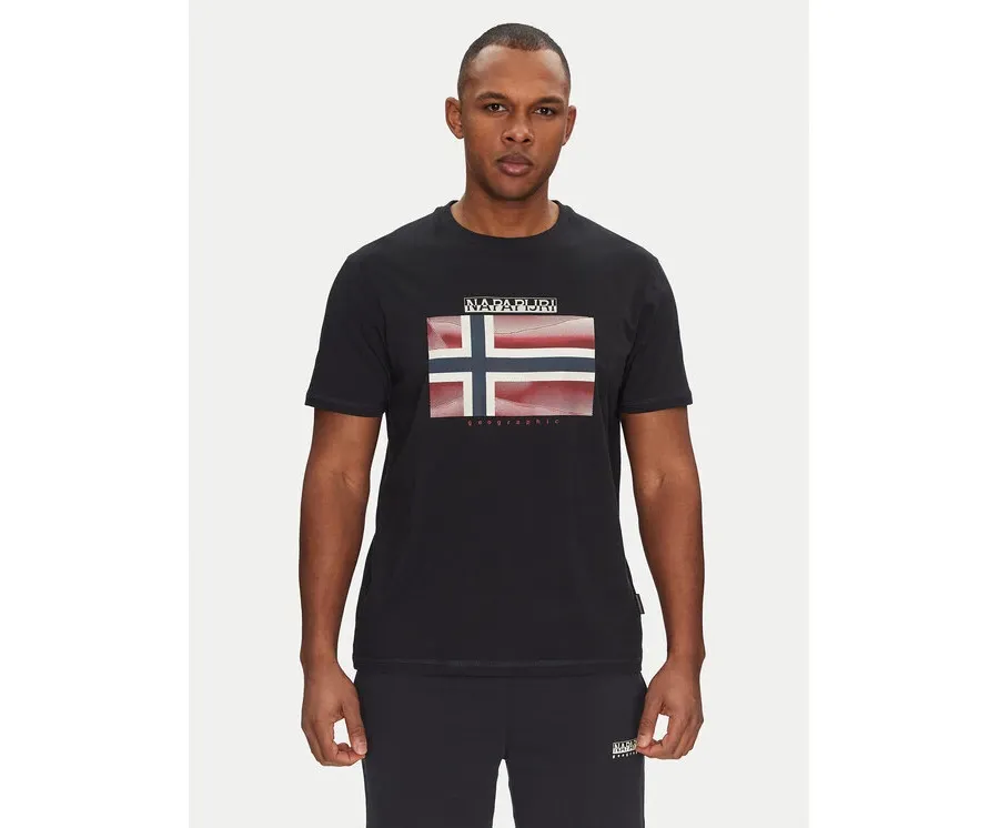 obrazek 1 Napapijri T-Shirt S-Lari NP0A4IE59411 Czarny Regular Fit