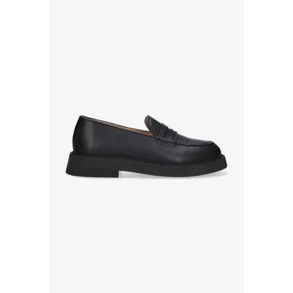 Zdjęcie A.P.C. mokasyny skórzane męskie kolor czarny PXBAA.H53274-BLACK