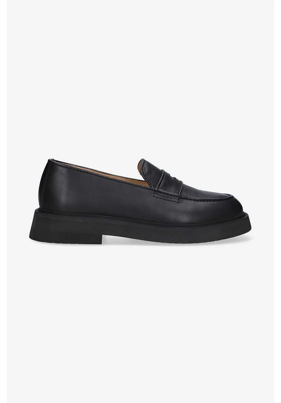 obrazek 1 A.P.C. mokasyny skórzane męskie kolor czarny PXBAA.H53274-BLACK