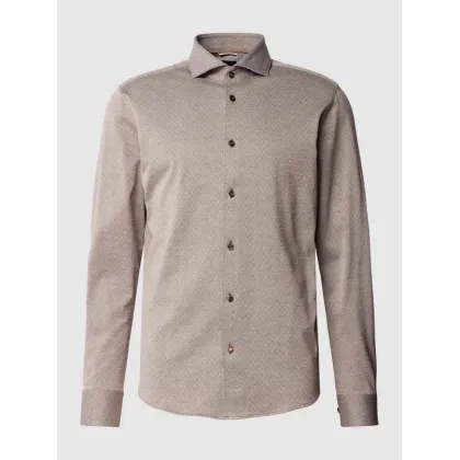 Zdjęcie Koszula biznesowa o kroju slim fit ze wzorem na całej powierzchni model ‘Hal’