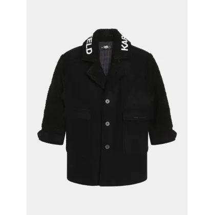 Zdjęcie Karl Lagerfeld Kids Płaszcz Z16169 S Czarny Regular Fit