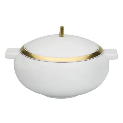 Zdjęcie Porcelanowa waza Domo Gold ze złotym detalem - Vista Alegre