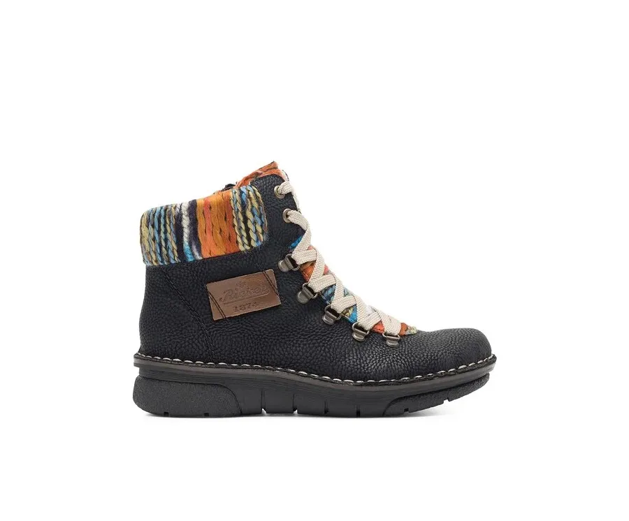obrazek 1 Rieker Botki 73343-00 Czarny