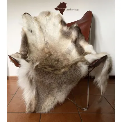 Zdjęcie Prestiżowy dywan skórzany do salonu - 146x118 cm