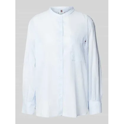 Zdjęcie Bluzka koszulowa o kroju easy fit z kieszenią na piersi model ‘COTTON VOILE’