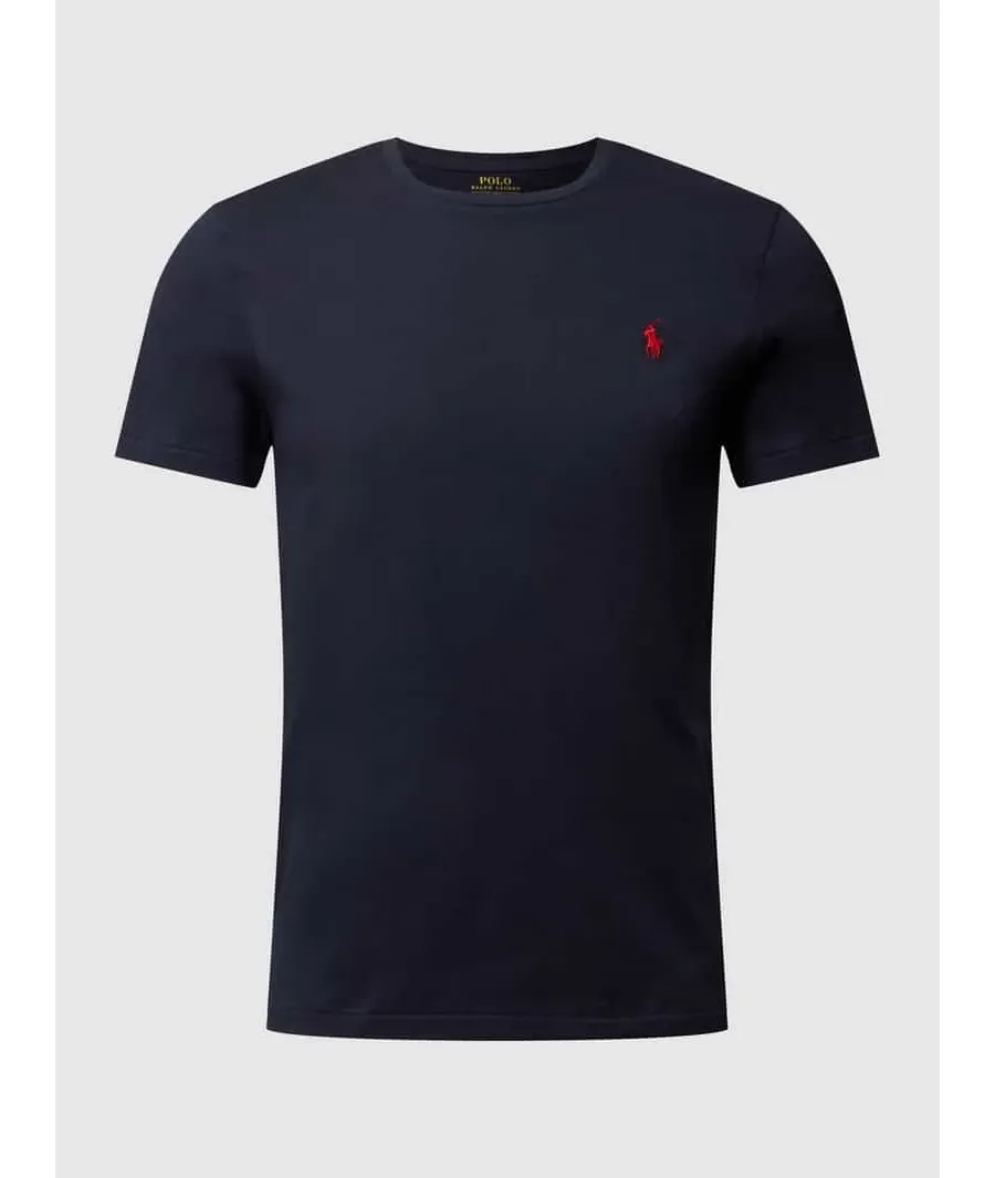 obrazek 1 T-shirt o kroju custom slim fit z wyhaftowanym logo