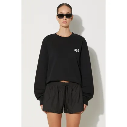 Zdjęcie A.P.C. bluza standard rue madame GOTS kolor czarny z aplikacją COHBV.M27913