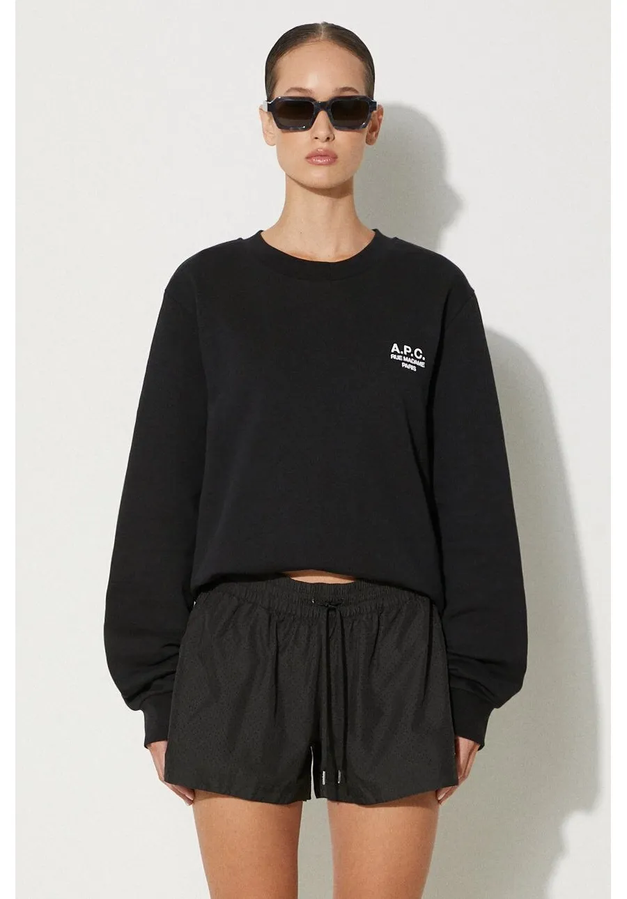obrazek 1 A.P.C. bluza standard rue madame GOTS kolor czarny z aplikacją COHBV.M27913