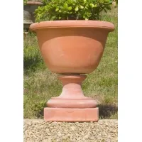 Picture Beautiful clay flower pot for the garden - Fornace Masini