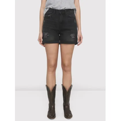 Zdjęcie Noisy May Szorty jeansowe Smiley 27010865 Czarny Regular Fit