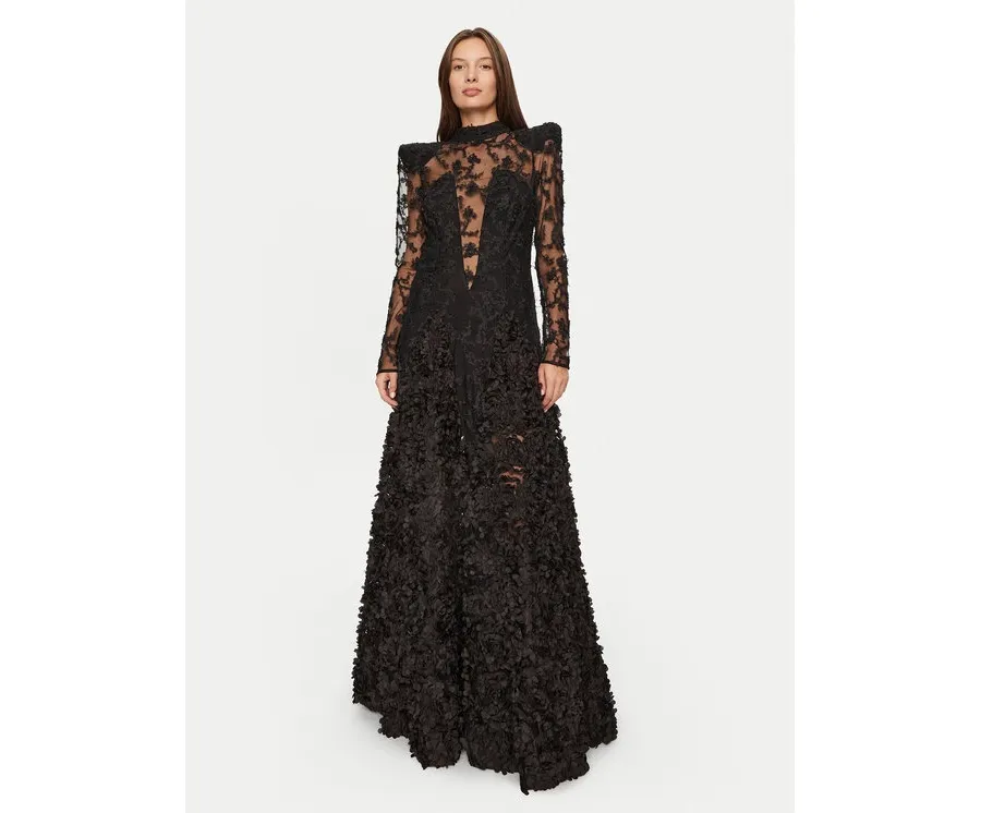 obrazek 1 Babylon Sukienka wieczorowa S00800 Czarny Regular Fit