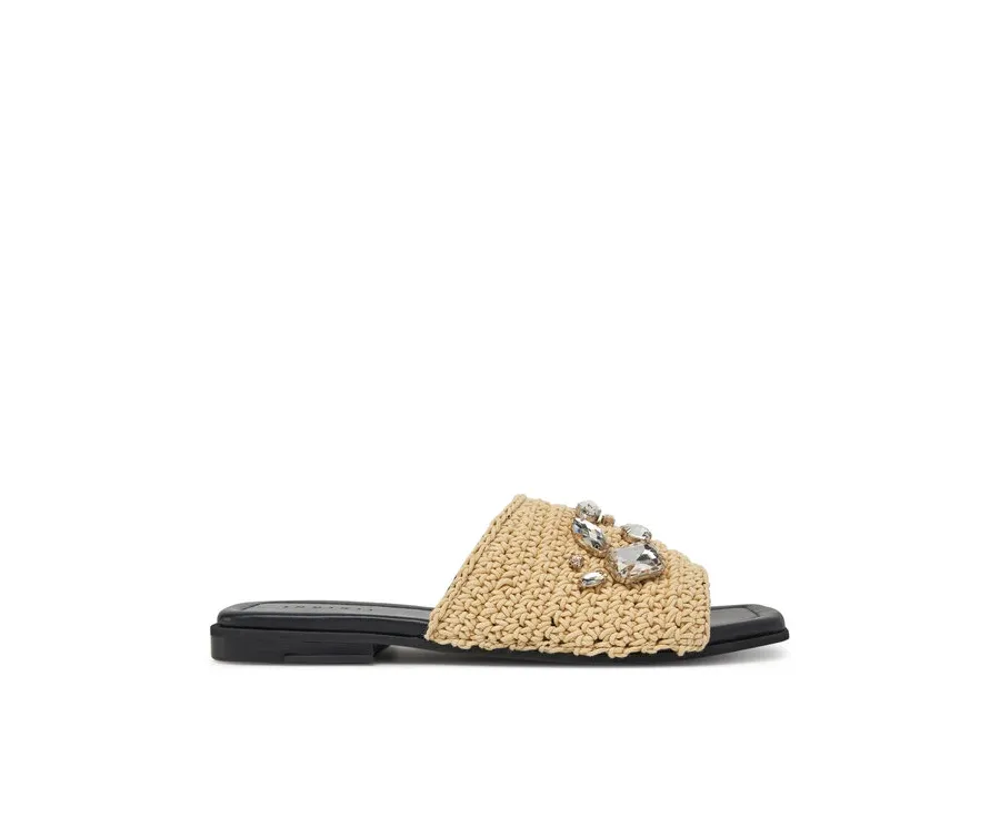 obrazek 1 Inuikii Klapki Woven Strap Stones 70104-367 705 Beżowy