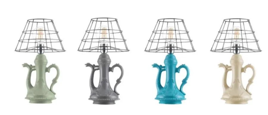 obrazek 2 Oryginalna lampa ceramiczna na biurko lub stolik
