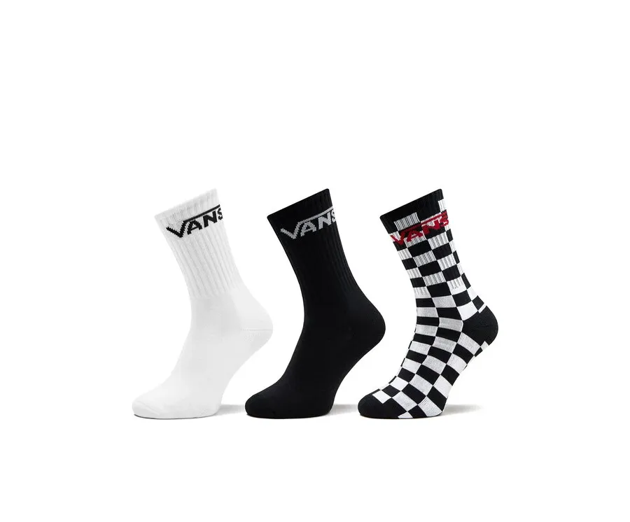 obrazek 1 Vans Zestaw 3 par wysokich skarpet męskich Classic Crew VN000F0XY281 Czarny