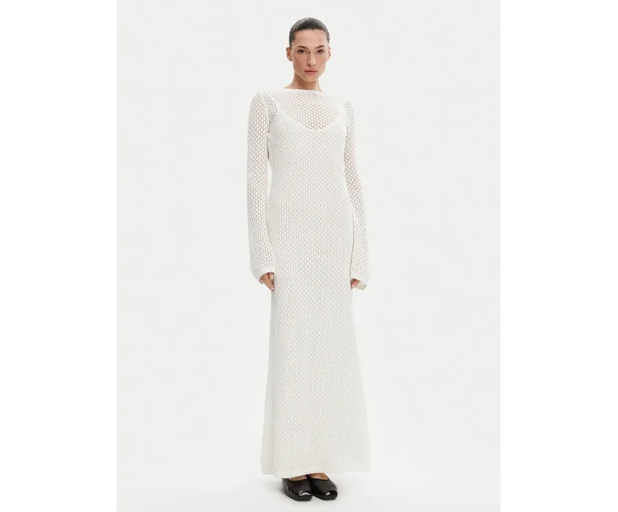 obrazek 1 Herskind Sukienka dzianinowa 5522910 Écru Regular Fit