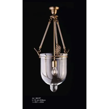 Zdjęcie Luksusowa lampa-latarnia z mosiądzu i przezroczystego szkła - Il Paralume Marina