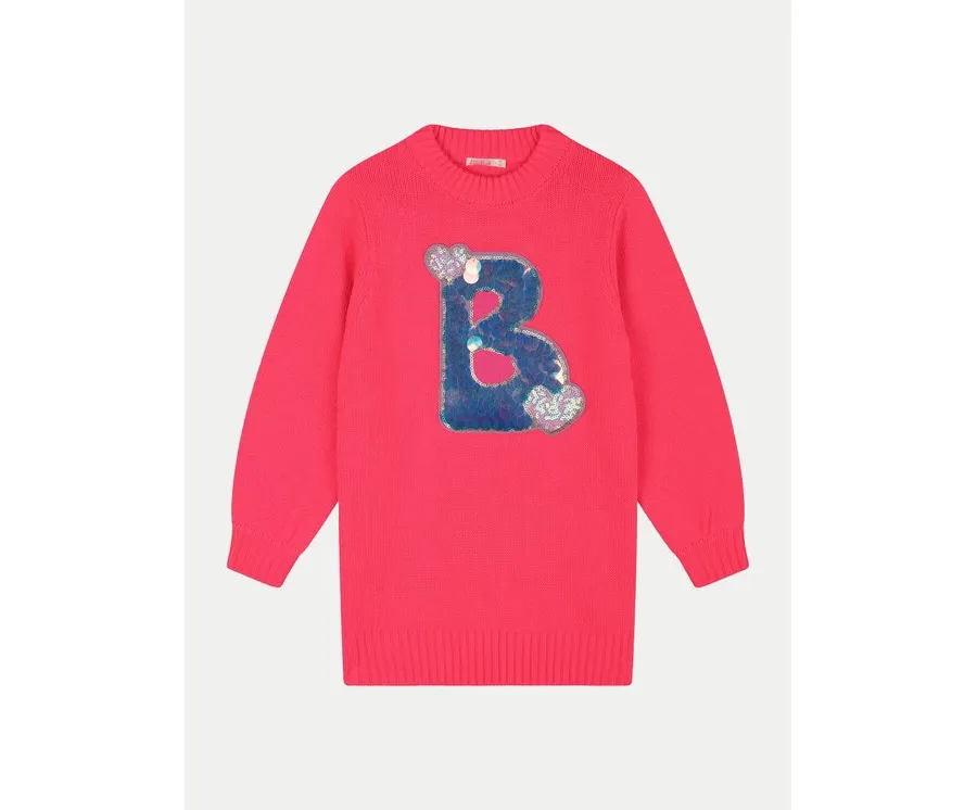 obrazek 1 Billieblush Sukienka dzianinowa U20521 Różowy Regular Fit