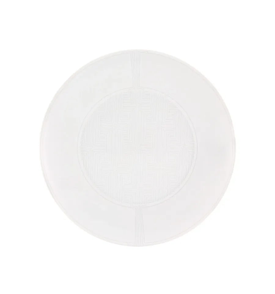 obrazek 1 Biały talerz obiadowy Eternal z subtelnym geometrycznym wzorem - Vista Alegre