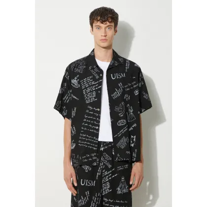 Zdjęcie Undercover koszula męska kolor czarny relaxed UC1D9401