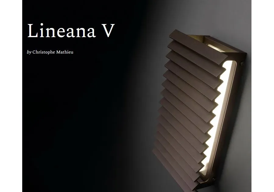 obrazek 2 Piękna lampa ścienna ze stali nierdzewnej i aluminium