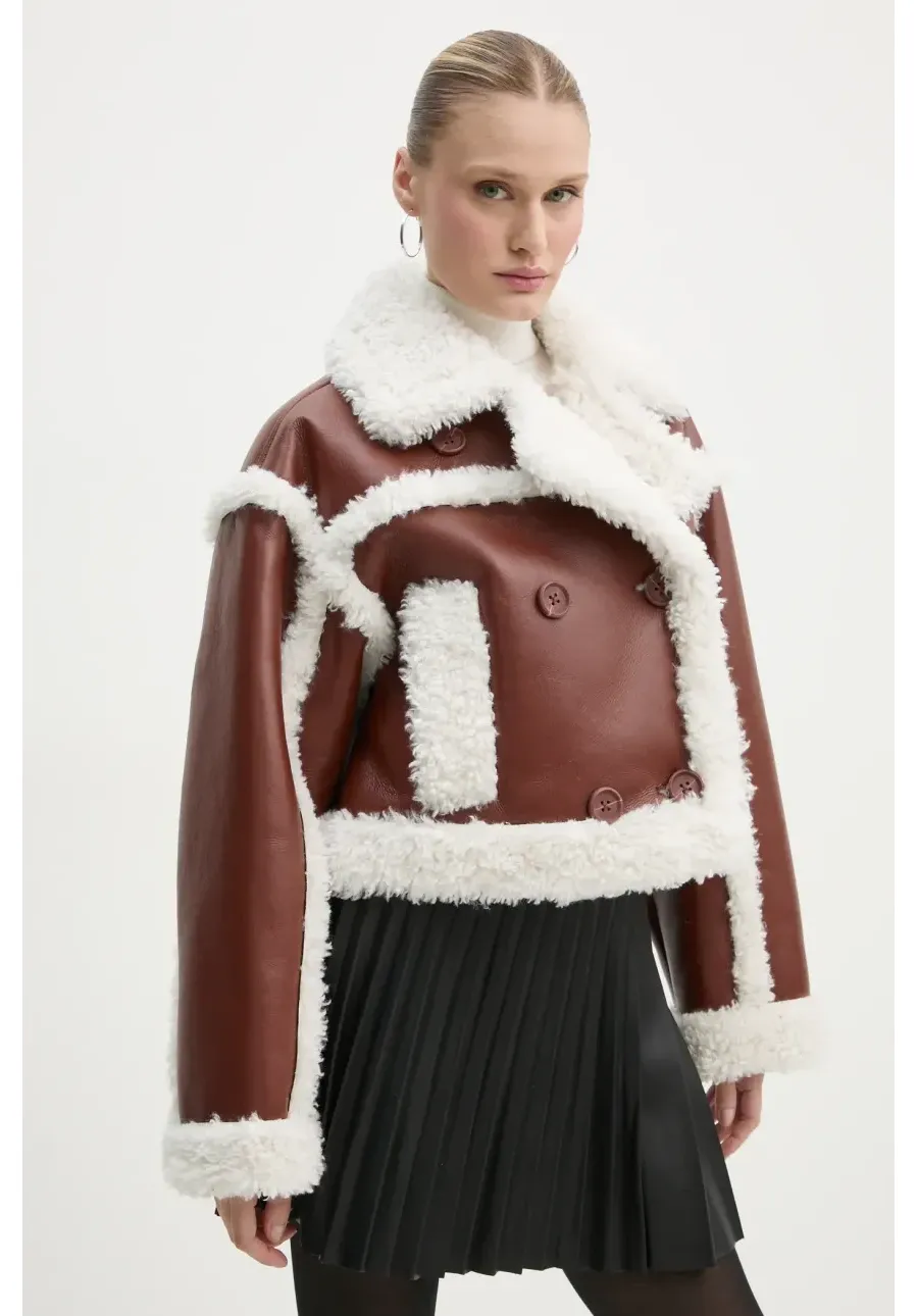 obrazek 1 Stand Studio kurtka Kristy Jacket damska kolor brązowy przejściowa 61090-9010