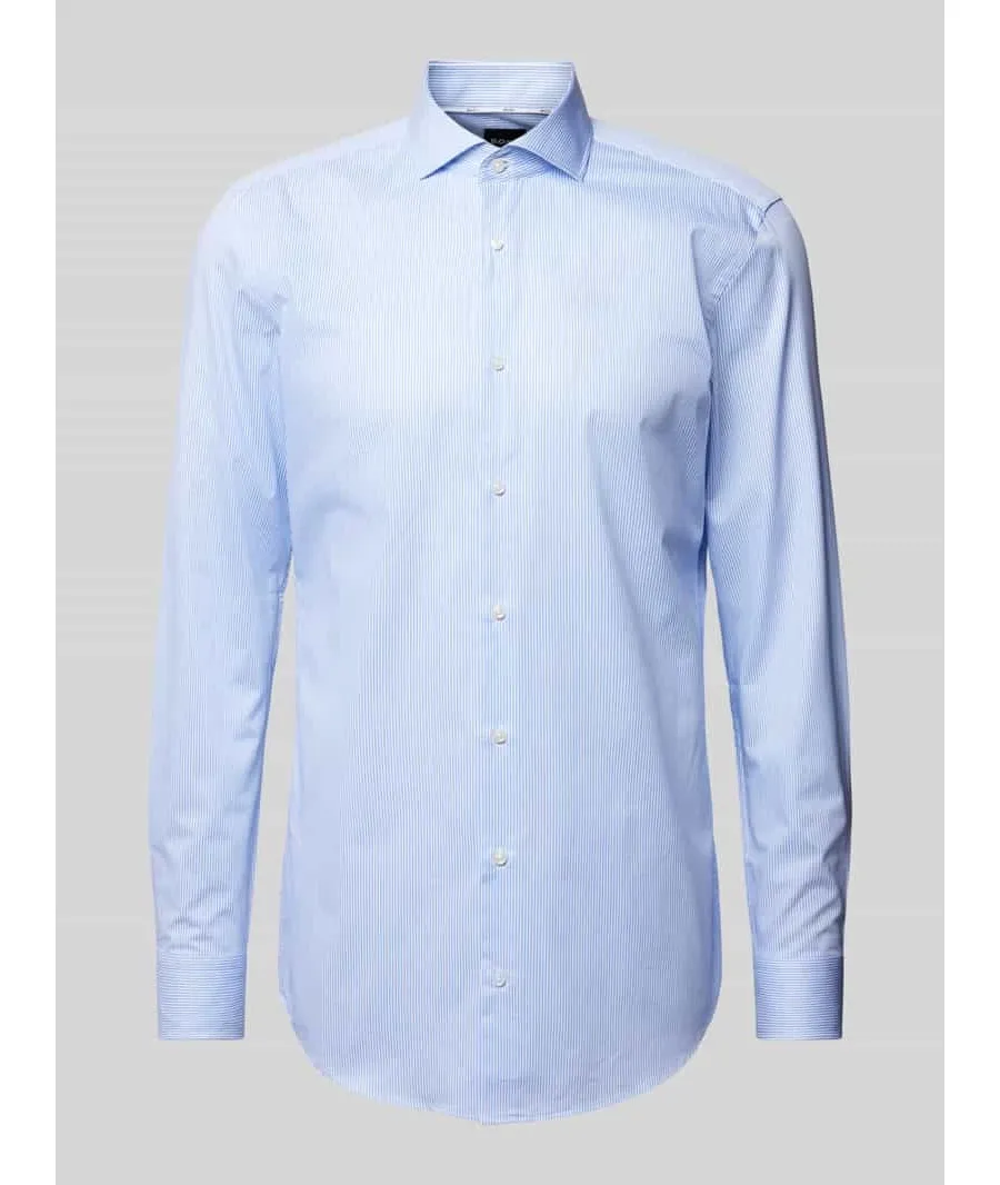 obrazek 1 Koszula biznesowa o kroju slim fit z kołnierzykiem typu cutaway model ‘Hank’