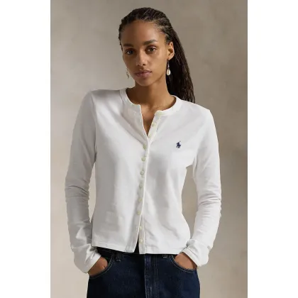 Zdjęcie Polo Ralph Lauren longsleeve damski kolor biały 211941175