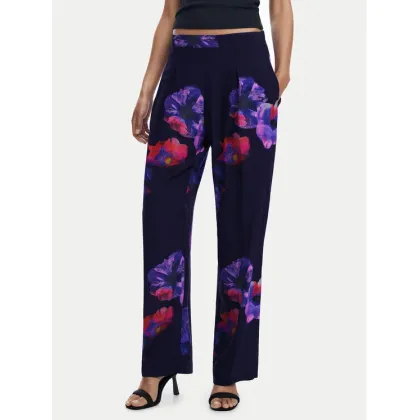 Zdjęcie Desigual Spodnie materiałowe 25SWPWX5 Czarny Relaxed Fit