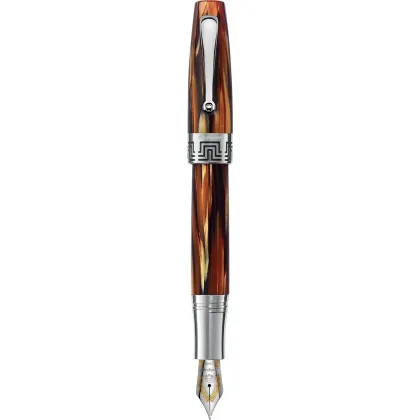 Picture Extra 1930 fountain pen, brown tortoiseshell, 18K nib