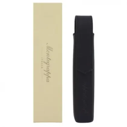 Zdjęcie Włoskie Czarne Etui na Jeden Produkt Montegrappa