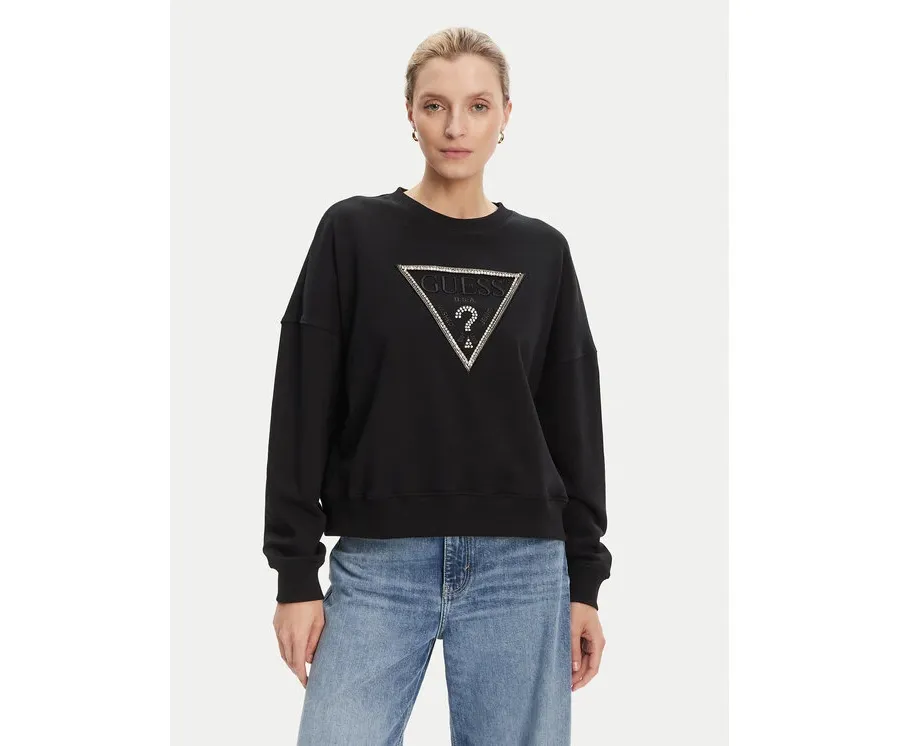 obrazek 1 Guess Bluza W5YQ04 KC8I0 Czarny Regular Fit