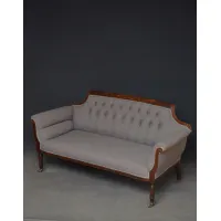 Zdjęcie Mahoniowa, późnowiktoriańska sofa - antyk z 1890 roku po renowacji