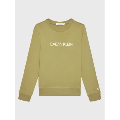 Zdjęcie Calvin Klein Jeans Bluza Institutional Logo IU0IU00162 Zielony Regular Fit