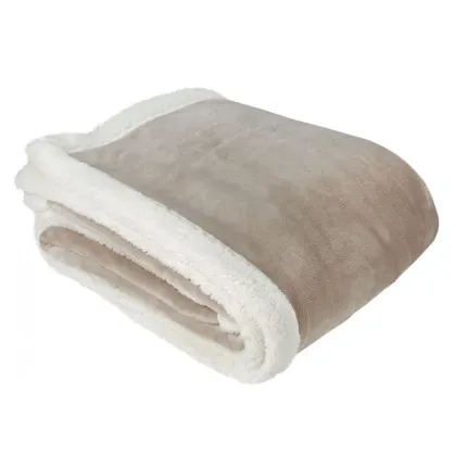 Zdjęcie Francuski ciepły koc Week-end Galet 100% poliester