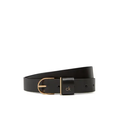 Zdjęcie Calvin Klein Pasek Damski Ck Metal Loop Round Buckle 25Mm LV04F7039G Czarny