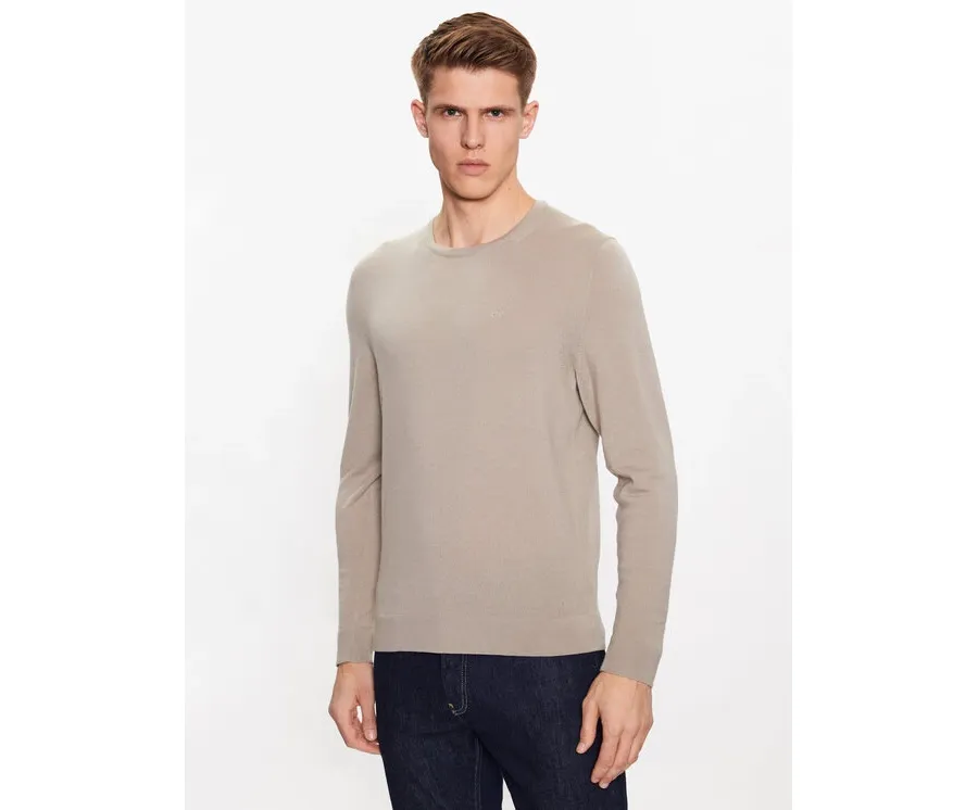 obrazek 1 Calvin Klein Sweter K10K109474 Beżowy Regular Fit